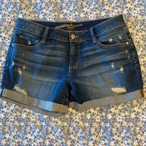 Arizona Jeans Co. Blue Distressed Shorts Size 9